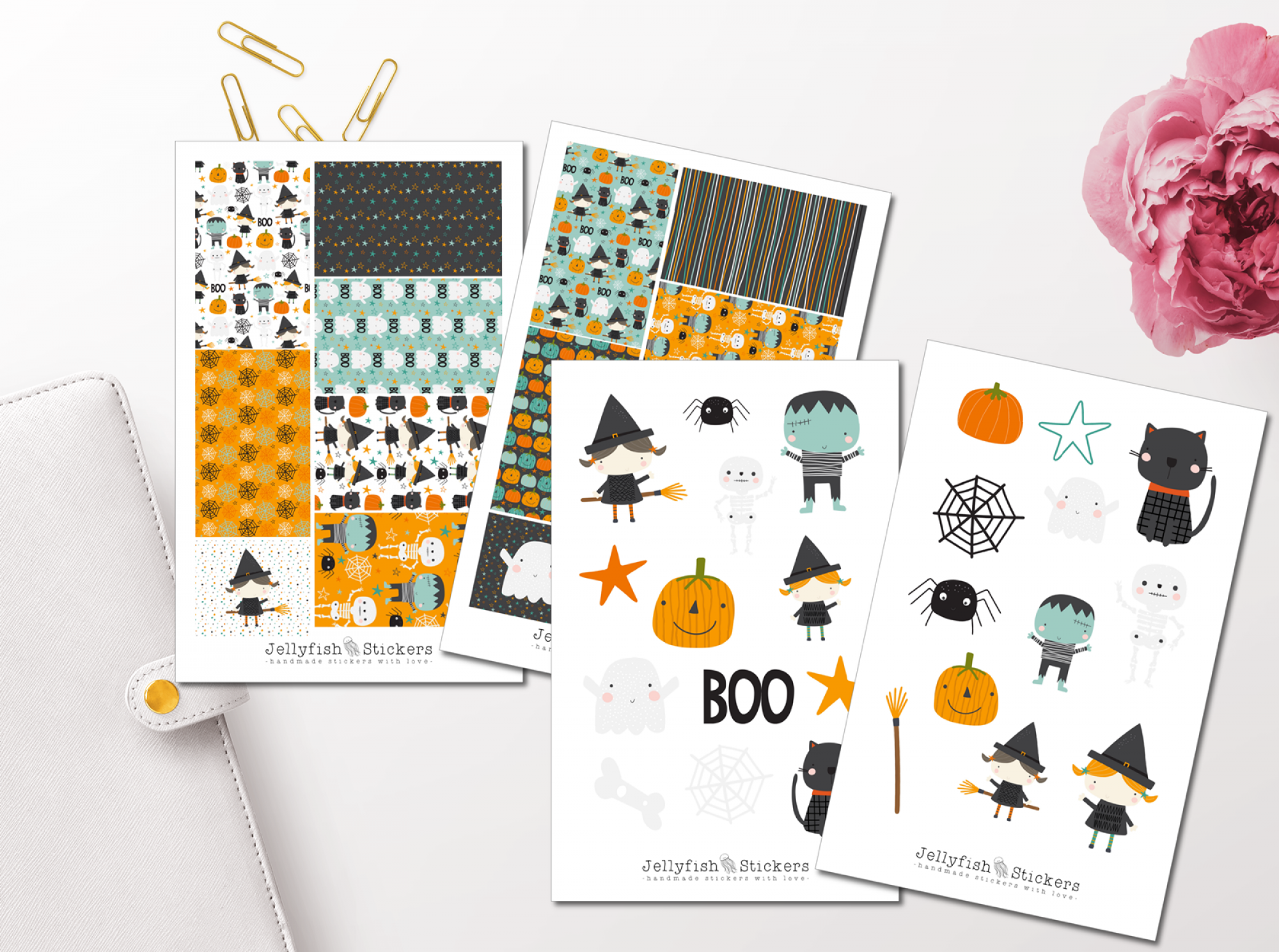 Halloween Kinder Sticker Set